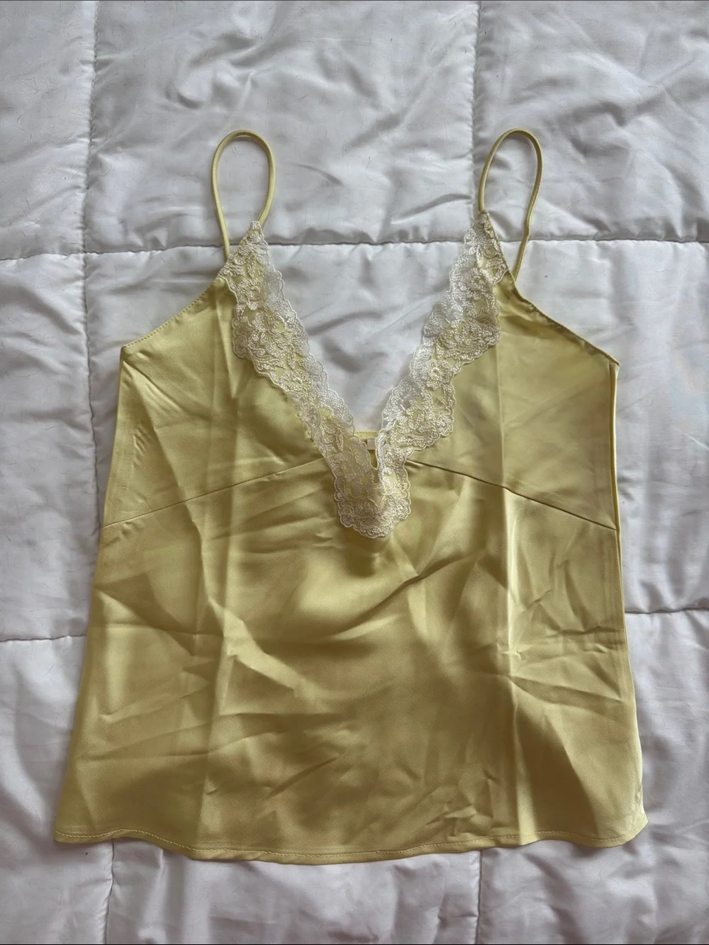 Sunday Up Silk/Lace Cami Large